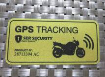 MD■DX黄横ST◆新品GPS　TRACKINGオートバイ　バイク二輪車　単車モーターサイクル　盗難防止ステッカー　シール防水◆愛車いたずら防止_画像4