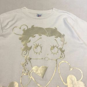 90s USA製 Betty Boop ベティーブープ ビンテージ tシャツ 白 M Tシャツ 1992年 90年代 90's キャラクター ベティちゃん