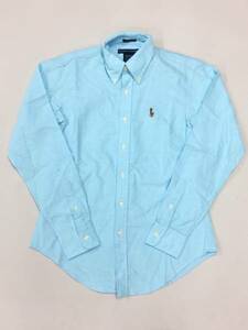  new goods 8998 lady's 2 size shirt light blue polo ralph lauren Polo Ralph Lauren 