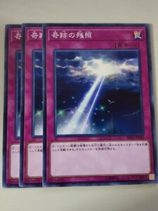 遊戯王 奇跡の残照 三枚 数量8