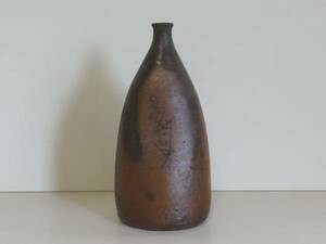  old Bizen Edo era the first period rakkyou sake bottle join box attaching 