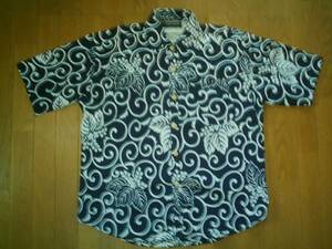 * handmade * Tang . short sleeves shirt navy blue 3L~4L new goods free postage equipped 