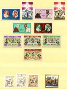 ◆外国切手　未使用(MNH)　各国　56枚　記念切手　おまとめ◆B-204◆送料無料