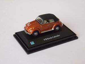 Cararama カララマ 1/72 VW Beetle Cbriolet Soft Top BROWN METALLIC