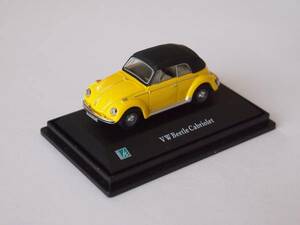 Cararama カララマ 1/72 VW Beetle Cbriolet Soft Top YELLOW