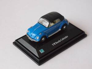 Cararama カララマ 1/72 VW Beetle Cbriolet Soft Top BLUE