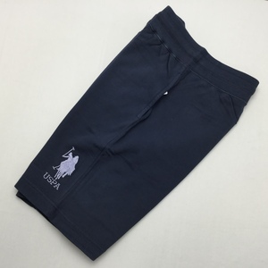 【送料無料】【新品】US.POLO ASSNメンズハーフパンツ（スウェット素材 コットン100％） M　ネイビー★92505