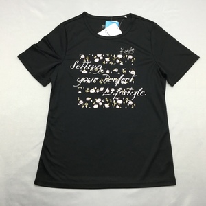 【送料無料】【新品】Kaepaレディース半袖Ｔシャツ（吸水速乾加工 UVカット）　　M　　 ブラック★362215