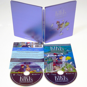 (輸入盤) 魔女の宅急便 BD + DVD スチールブック仕様 Blu-ray Kiki's Delivery Service 北米版 国内再生可能 リージョンA ネコポスもok!