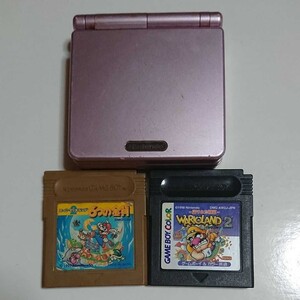 ゲームボーイアドバンスSP パールピンク ソフトセット
