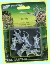 ▲最終品★#02-003▼ WOOD ELF FIRING BOR ６体入★RAL PARTHA★02－Fantasy 25㍉ メタル人形★一次流通 新品未開封 貴重レア 台紙被災難有_画像4