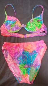 [ new goods * unused ]Sessa M size Rainbow Pride bikini gold color lame [ rainbow color * gradation * multicolor * Thai large * rhinoceros ketelik]