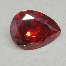 [27.08 ct] 合成オレンジサファイア ピアシェイプドカット ルース 宝石 ジュエリー_画像1