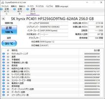 【中古SSD】HFS256GD9TNG 01 SK hynix 256GB/NVMe_画像3