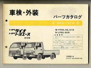 【p0491】'85.8～87.8 トヨタダイナ/トヨエース 車検・外装パーツカタログ