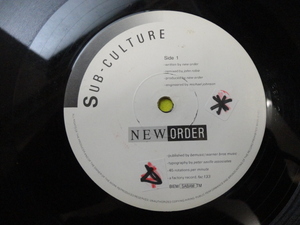 New Order Sub-Culture オリジナル原盤 超ダンサブル エレポップ 12 EXTENDED Dub-Vulture 収録　視聴