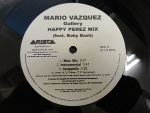 Mario Vazquez - Gallery オリジナル原盤 12 哀愁メロウ R&B 視聴
