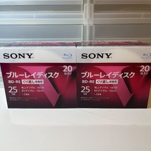 録画用BD-RE 2倍速 20枚 20BNE1VLPS2【2セット】