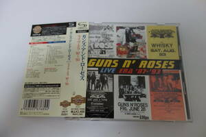 送料無料★GUNS N'ROSES(ガンズ・アンド・ローゼズ)/LIVE ERA(ライヴ・エラ’87~’93) 2SHM-CD★高音質