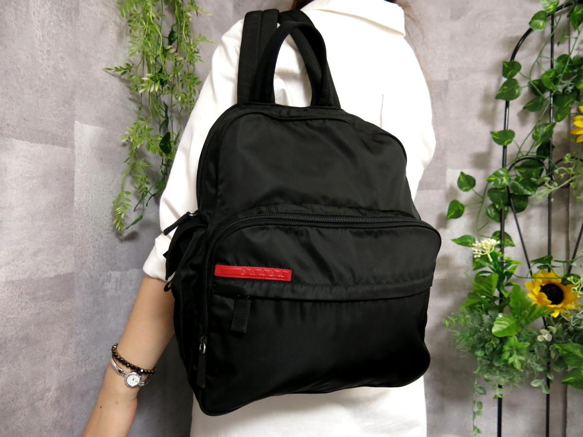 ヤフオク! -「超美品 prada プラダ ナイロン リュックサック」(プラダ ...