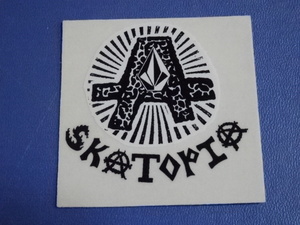  genuine America west coastal area store obtaining Surf & border series brand Volcom [VOLCOM] [SKATOPIA] logo-sticker new goods unused goods 