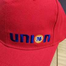 ● official UNION 76「キャップ」刺繍 帽子 赤系_画像3