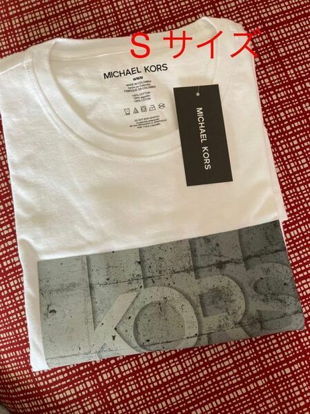 新品値札付き海外限定☆セール☆ レア　大人気 MICHAEL KORO マイケルコース　ロゴ 半袖Tシャツ　ホワイトS