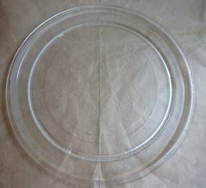 電子レンジ皿 24.5cm ガラス皿 プレート 耐熱皿 丸皿 ターンテーブル レンジ用 耐熱プレート 電子レンジ用 回転　