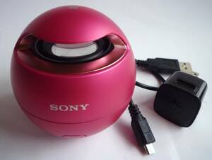 良品 SONY ソニー スピーカー SRS-X1 Bluetooth ワイヤレススピーカー ポータブルスピーカー ピンクー 防水 本体のみ　