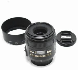 [ superior article * original with a hood .]Nikon Nikon DX AF-S Micro NIKKOR 40mm f/2.8 G