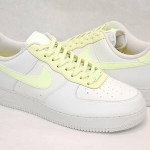 wmns air force 1 07★US12★検索用,訳有,エア,フォース,ワン,AF1,LOW,ロー,白,ホワイト,ライム,レザー,グリーン,USA,海外,限定,未発売