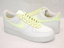 wmns air force 1 07★US12★検索用,エア,フォース,ワン,AF1,LOW,ロー,白,ホワイト,ライム,レザー,グリーン,USA,海外,限定,未発売_画像1