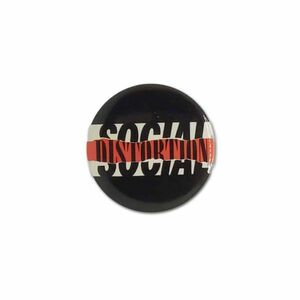 Social Distortion 缶バッジ ソーシャル・ディストーション Ripped Logo