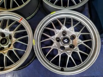 BBS 日産 R32 スカイライン GT-R【点検OK】Vスペック R32純正 BBS 鍛造 4本 V-SPEC BNR32 スカイライン 32GT-R ニッサン純正 GTR 17インチ_画像3