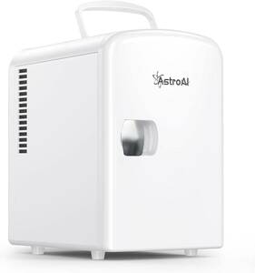 ホワイト AstroAI 冷蔵庫 小型 ミニ冷蔵庫 小型冷蔵庫 保温 冷温庫 4L 無負荷2-60&deg;C ポータブル 化粧(2154