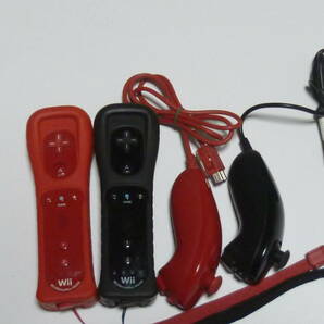 RSJN66【即日配送 送料無料 動作確認済】Wiiリモコン モーションプラス ジャケット ストラップ 2個セット RVL-036 黒 赤 ブラック レッド