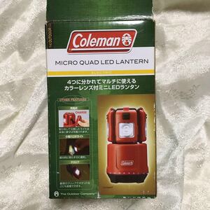 コールマン マイクロ クアッド LED ランタン 未使用品 170-9553 点灯確認済