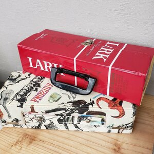  cassette tape case LARK Western pattern storage case tool inserting retro Vintage Showa era interior crack equipped [80a366]