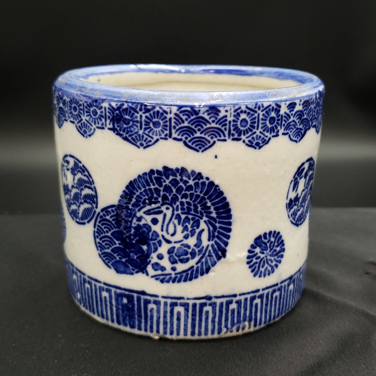 ヤフオク! -火鉢 陶器 染付の中古品・新品・未使用品一覧