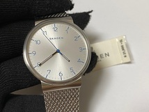 SKAGEN スカーゲン 腕時計 SKW6163 メッシュベルト 展示未使用品 電池交換済_画像1