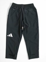 ☆未使用 adidas Originals ◆ アスレティクスパンツ 黒 S (下げ札付き) トラックパンツ リップストップ クロップド丈 アディダス ◆ZX19_画像3