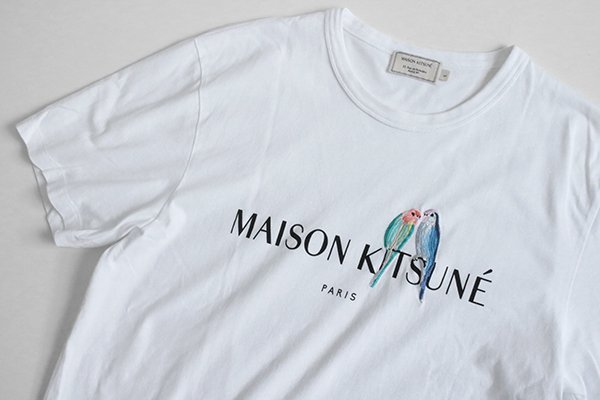 メゾンキツネ 鳥刺繍スウェット 白 XS 売れ筋新商品 32%割引 htckl