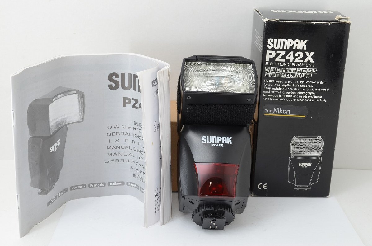 Nikon　i-TTL　デジタル一眼　対応　ストロボ　SUNPAK　PZ42X