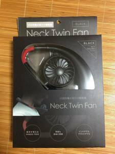  new goods unused neck twin fan neck fan hands free fan neck .. electric fan neck .. fan black black color USB rechargeable ①