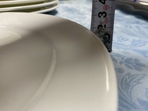 969【Noritake ノリタケ オーダー皿 ホワイト 白 無地】在庫多数 高級レストランの食器5枚 美品 ディナープレイト皿業務用isy098_画像6