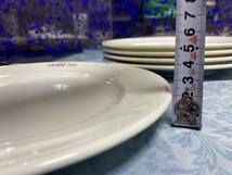 967【Noritake ノリタケ オーダー皿 ホワイト 白 無地】在庫多数 高級レストランの食器5枚 美品 ディナープレイト皿業務用_画像5