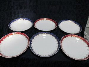 909【Noritake ノリタケ ボーンチャイナ 金彩 ホテル使用品 6枚】中古品isy098