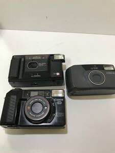 コンパクトカメラ　3台　CANON YASHICA KYOCERA ジャンク