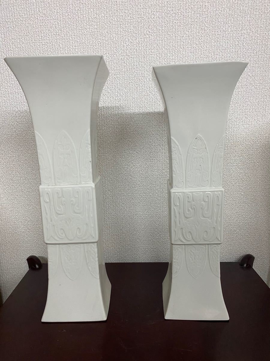 見事な 花瓶 中国美術 銘有り 花器 骨董品