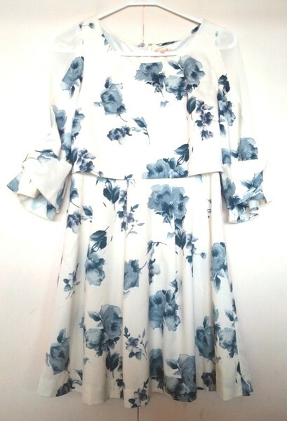 SALE◆allamanda お花柄 シースルー リボン ワンピース INGNI イング 38